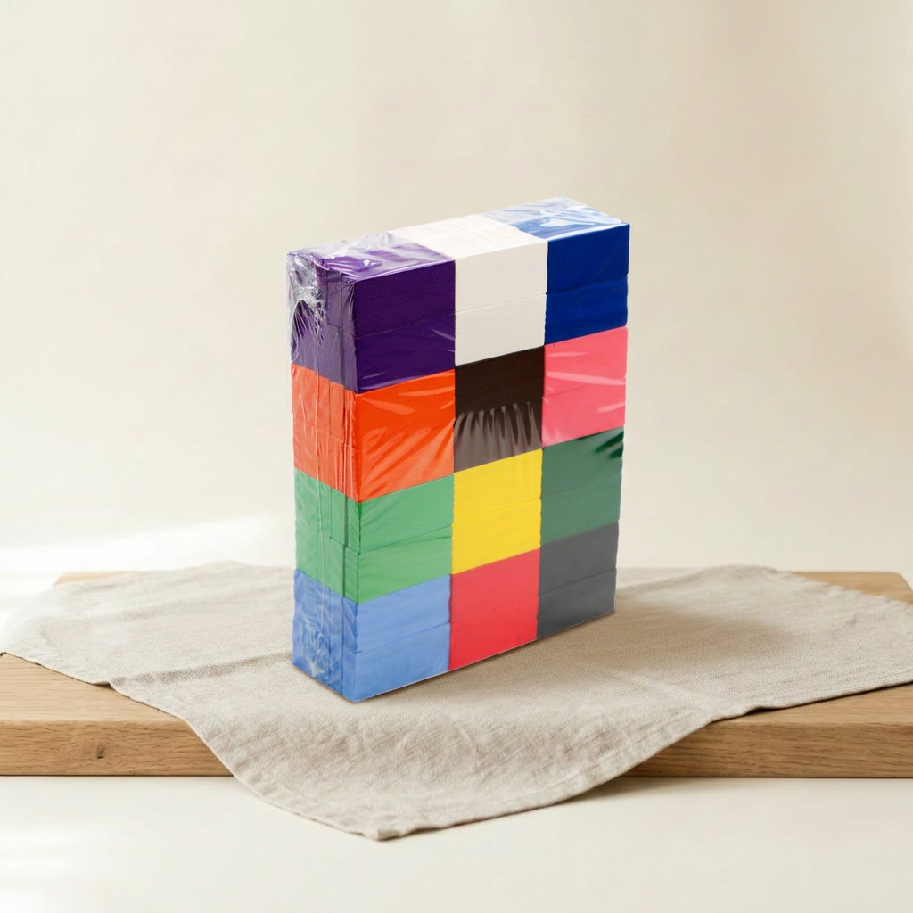 Rainbow Wooden Dominoes — 120-Piece Chain Reaction Set for Kids