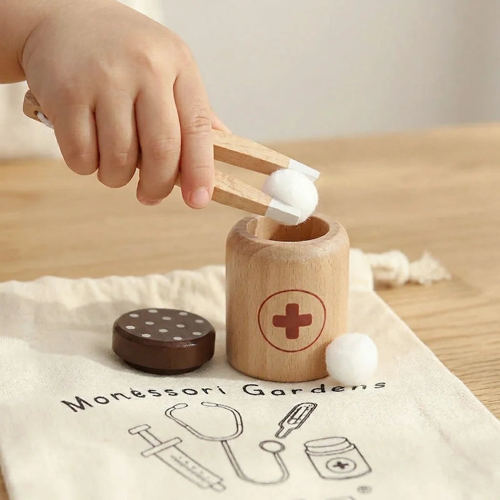 Wooden Doctor Play Set — Role-Play & Empathy Toy for Kids