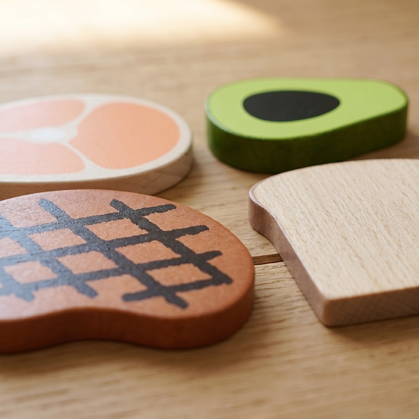 Wooden Pretend Play Breakfast Set — Morning Meal Toy for Kids