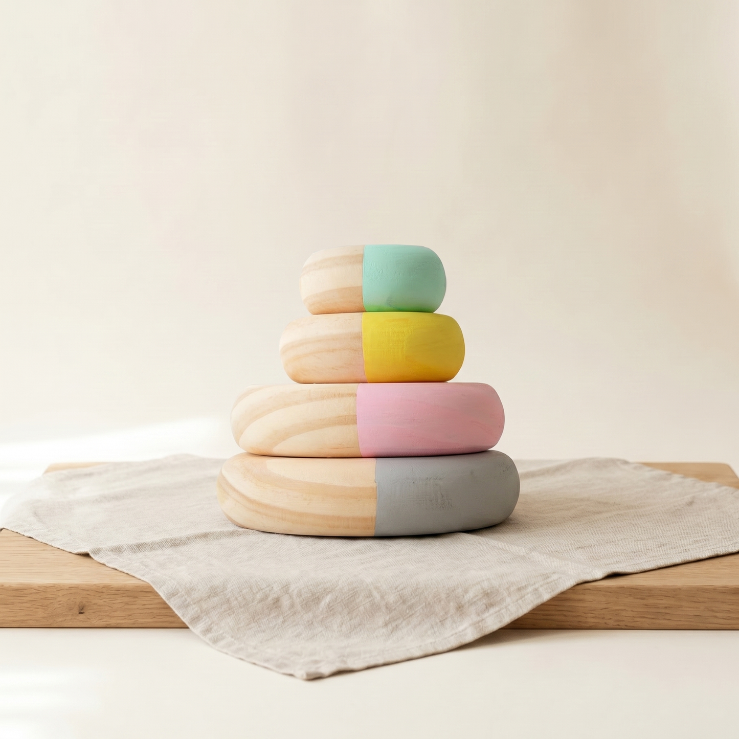 Wooden Stacking Balance Stones — Sensory Balancing Toy for Kids & Home Décor