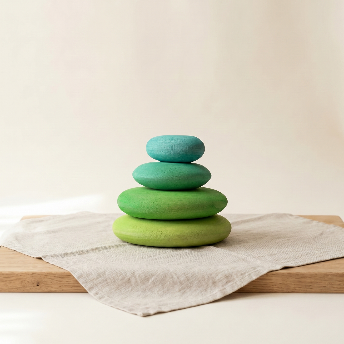 Wooden Stacking Balance Stones — Sensory Balancing Toy for Kids & Home Décor