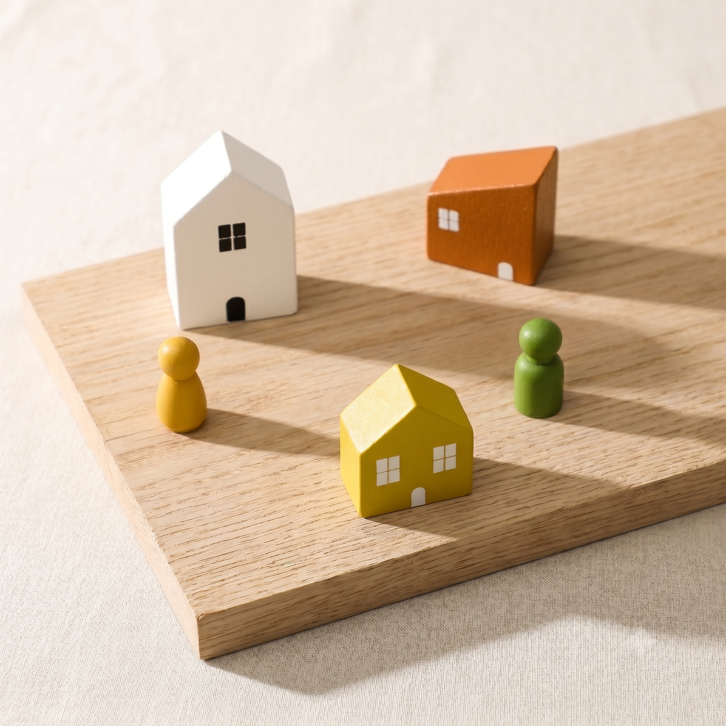 Wooden Forest House Building Blocks — Stacking & Assembly Toy for Kids