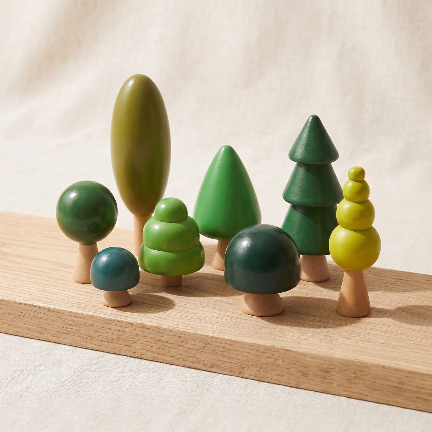 Wooden Forest Stacking Figures — Nature-Themed Balancing Toy for Kids