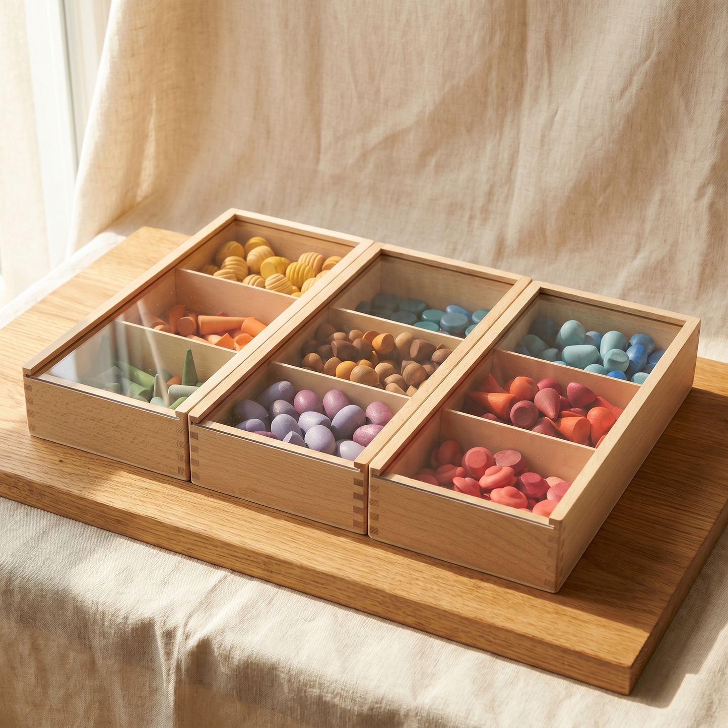 Waldorf Wooden Building Blocks — Open-Ended Creative Toy for Kids