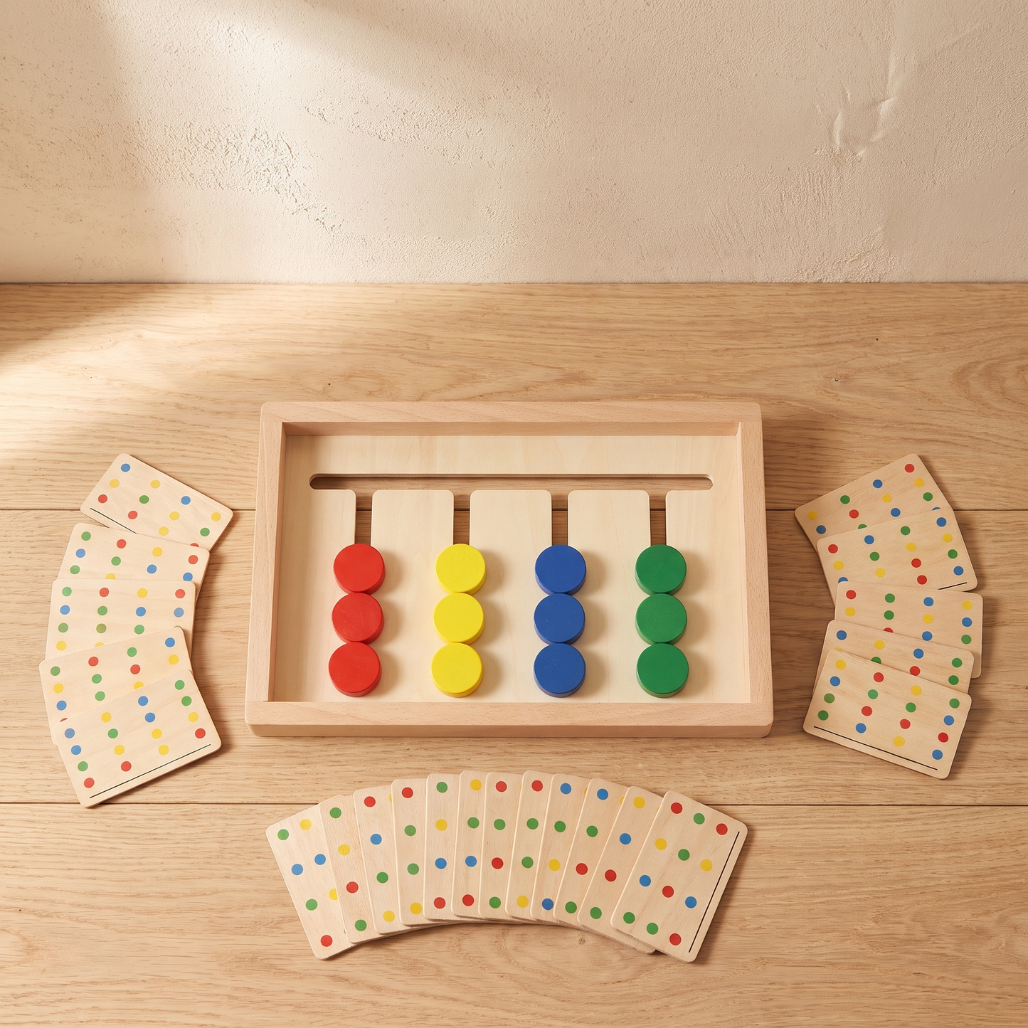 Wooden Logic Board Game — Colour Matching & Strategic Thinking for Kids