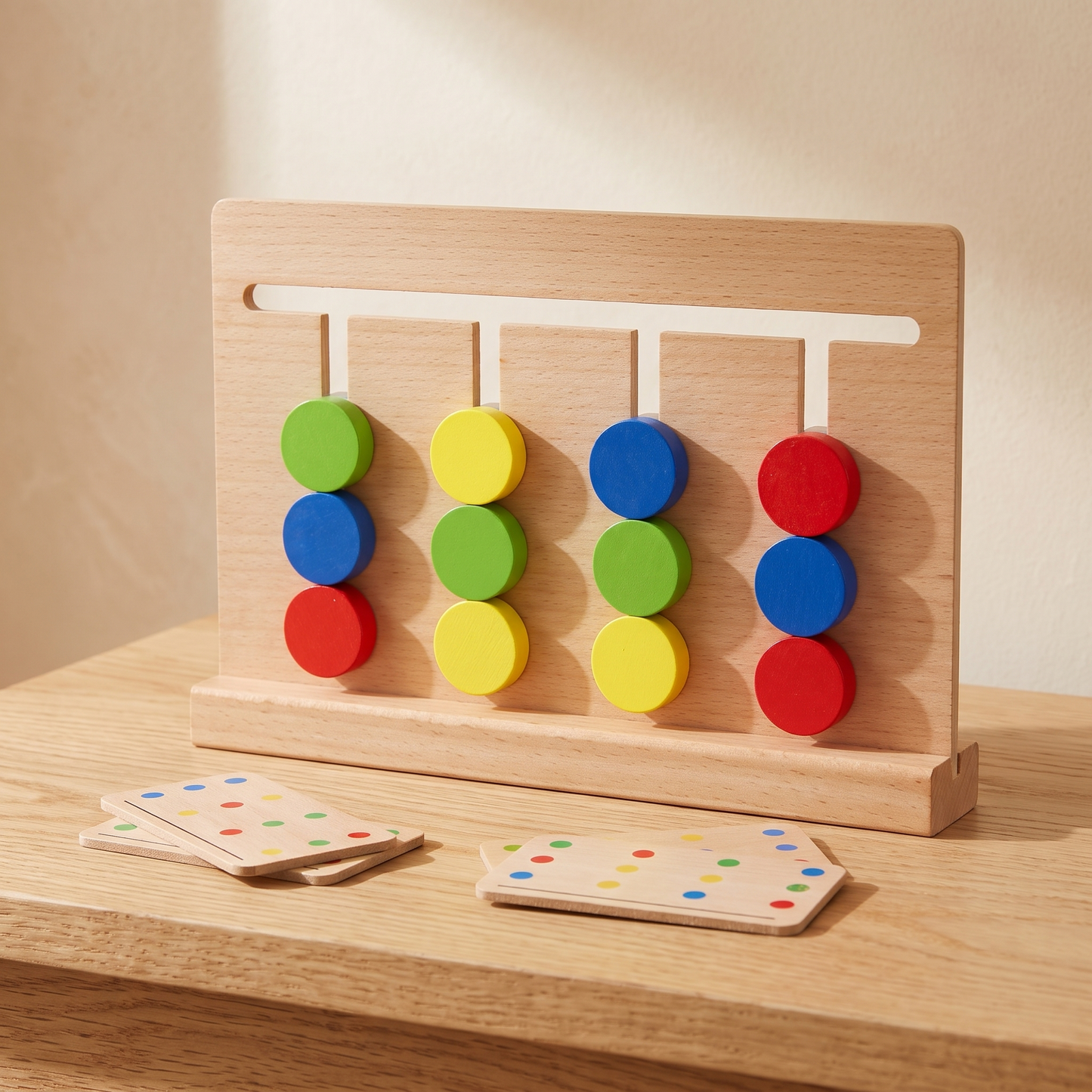 Wooden Logic Board Game — Colour Matching & Strategic Thinking for Kids